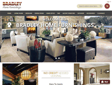 Tablet Screenshot of bradleyhomefurnishings.com